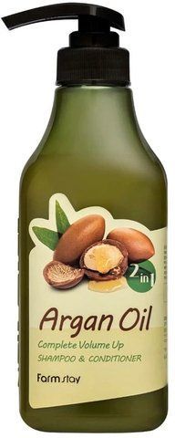 Шампунь-кондиціонер з аргановою олією FarmStay Argan Oil Complete Volume Up Shampoo And Conditioner 500мл 8809595053659 фото