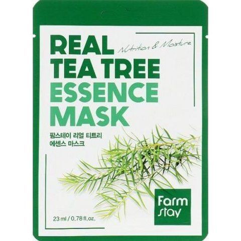 Маска для обличчя з екстрактом чайного дерева FarmStay Real Tea Tree Essence Mask 8809809800352 фото