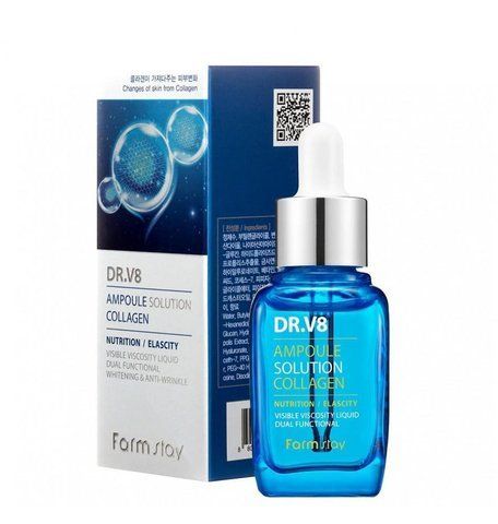 Сироватка для обличчя FarmStay Dr-V8 Ampoule Solution Collagen Ампульна з колагеном 30 мл 8809595050825 фото