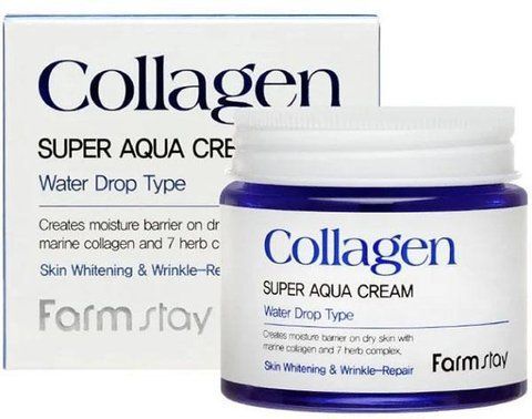 Крем для обличчя FarmStay Collagen Super Aqua Cream з колагеном 80 мл 8809635230231 фото