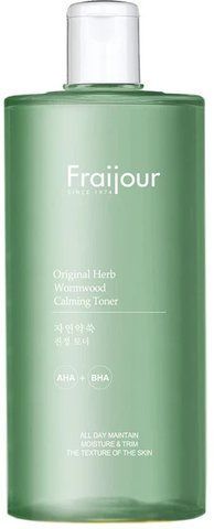Тонер для обличчя з АНА/ВНА кислотами Fraijour Herb Wormwood Calming Toner 500мл 8802929000473 фото