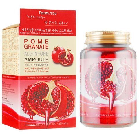 Сироватка для обличчя з екстрактом гранату FarmStay Pomegranate All-In-One Ampoule 250 мл 8809469772891 фото