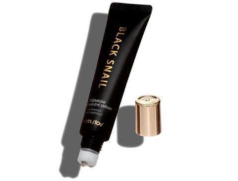 Сироватка-ролер для шкіри навколо очей FarmStay Black Snail Premium Rolling Eye Serum 25 мл 8809480772733 фото