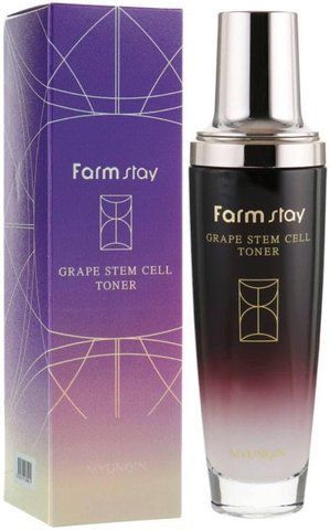 Тонер для обличчя FarmStay Grape Stem Cell Toner з фіто стовбуровими клітинами винограду 130мл 8809317284910 фото