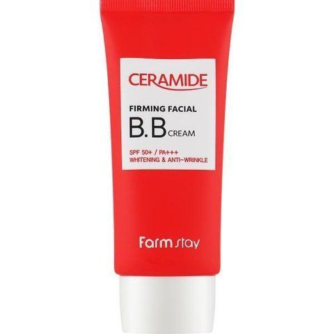 Тональний крем ВВ для обличчя з керамідами SPF 50 FarmStay Ceramide Firming Facial B.B Cream 8809426959006 фото