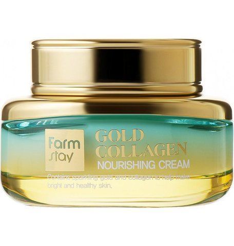 Крем для обличчя FarmStay Gold Collagen Nourishing Cream з золотом і колагеном 55 мл 8809635230491 фото