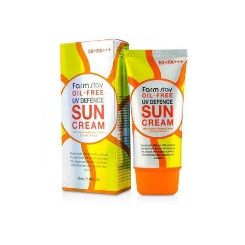 Крем для обличчя сонцезахисний знежирений FarmStay SPF 50+ Oil-Free Uv Defence Sun 8809426958016 фото