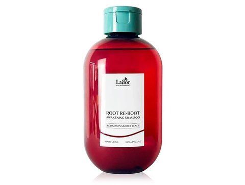 Шампунь для росту волосся Lador Root Re-Boot Awakening Shampoo Red Ginseng & Beer Yeast 300 мл 8808033021502 фото
