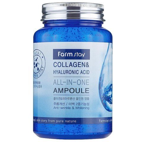 Сироватка для обличчя FarmStay Collagen & Hyaluronic Acid All-In-One Ampoule 200мл 8809469770002 фото